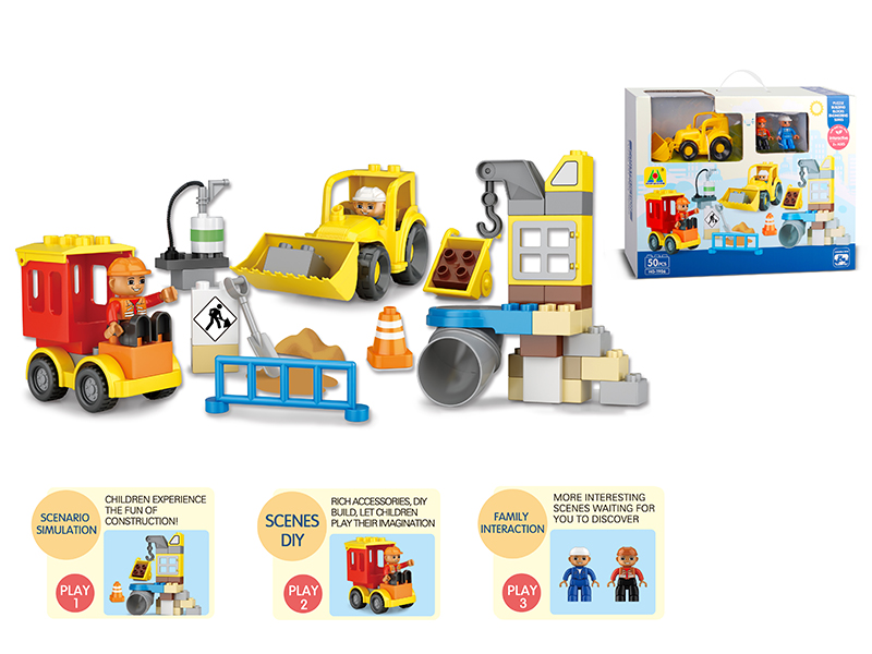 50PCS Engineering Architecture Building Blocks