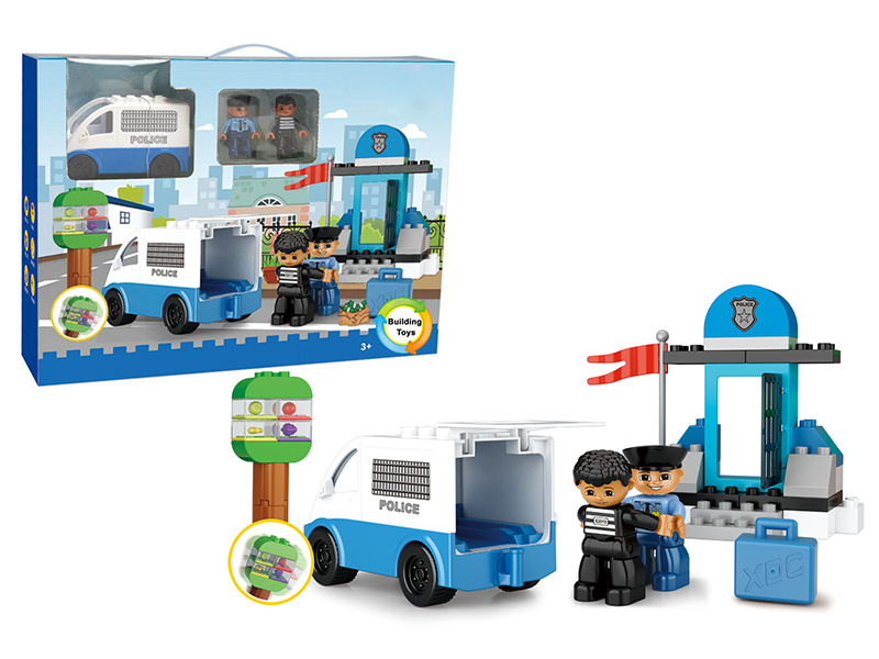 37PCS City Police Building Blocks