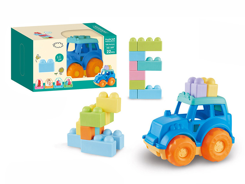 22PCS Soft Material Building Blocks