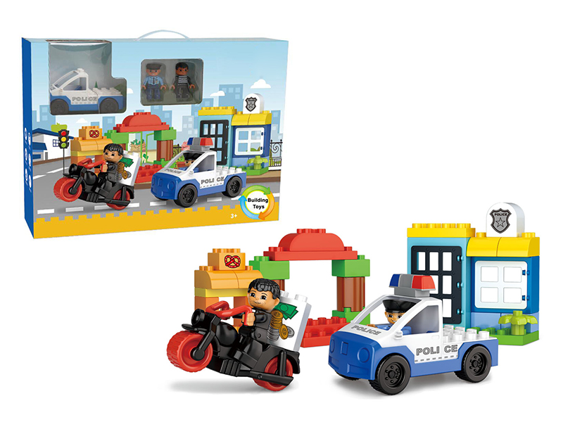 37PCS City Policeman Building Blocks