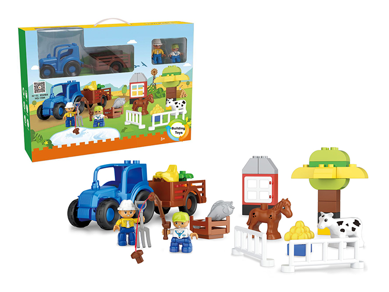 42PCS Happy Farm Building Blocks