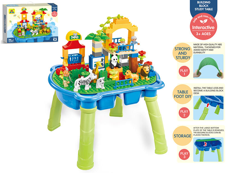 105PCS Happy Zoo Building Blocks