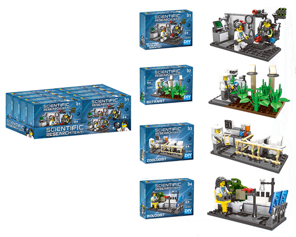 Science Research Team Building Block