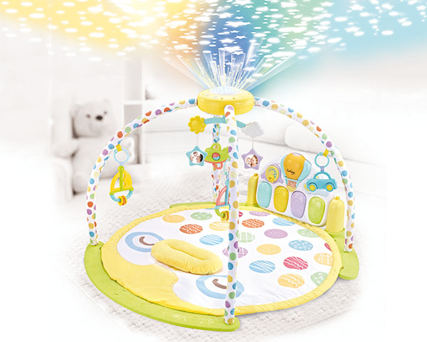 Baby Playing Gym With Projection