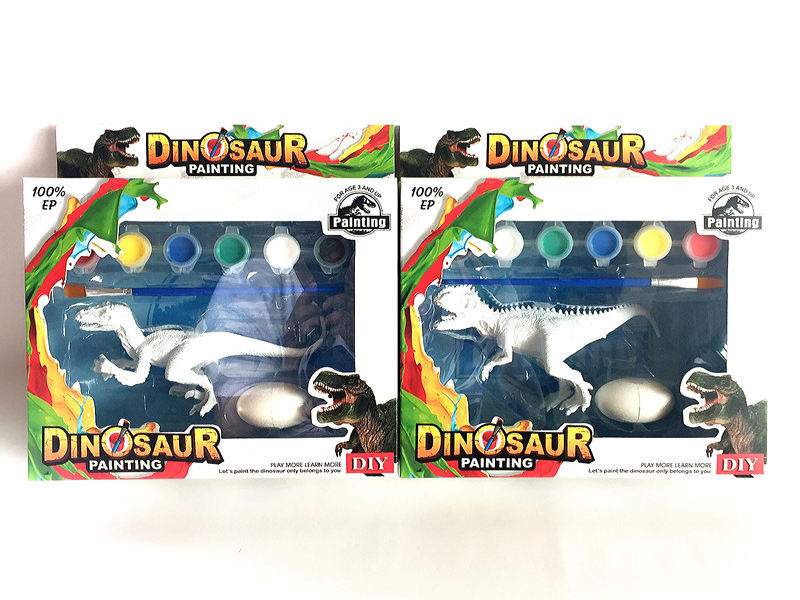 DIY Dinosaur Colored Drawing