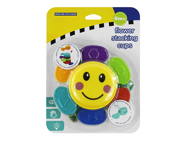 6PCS Jenga Cup Beach Baby Bell