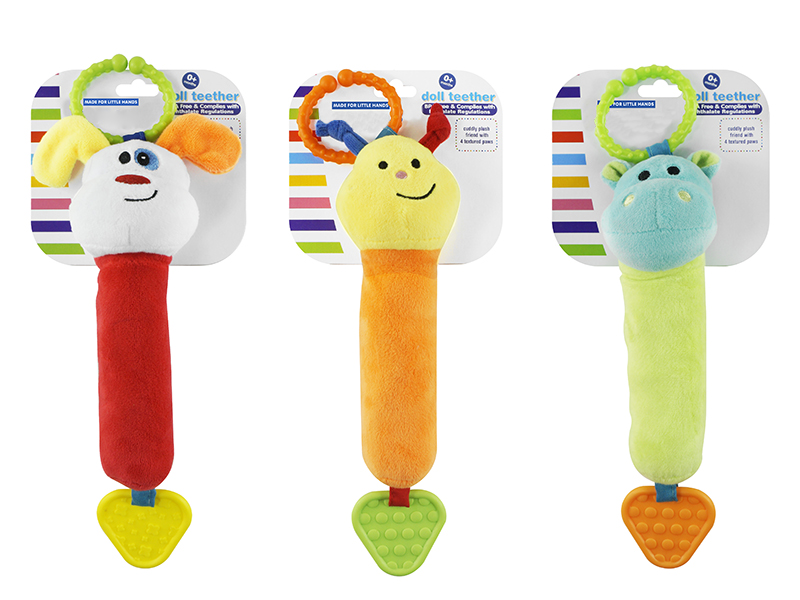 Baby Bell Velvet Cloth Animal Teether