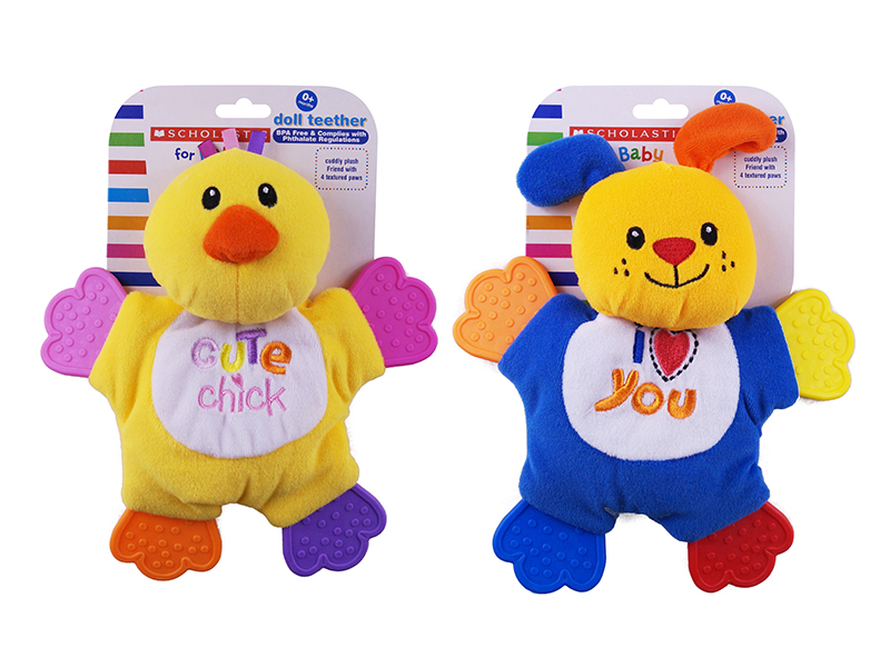 Baby Bell Velvet Cloth Animal Teether