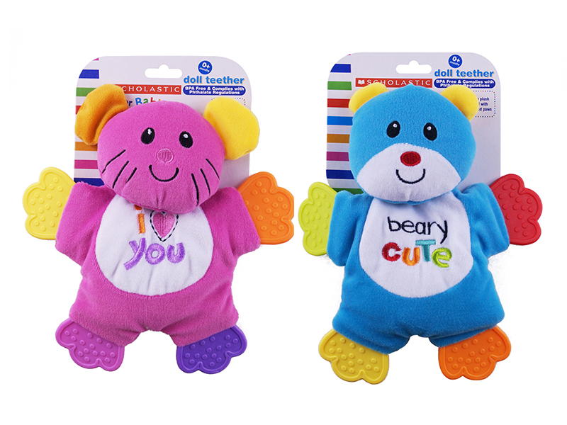 Baby Bell Velvet Cloth Animal Teether