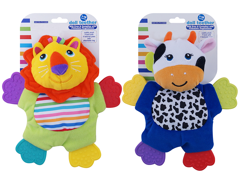 Baby Bell Velvet Cloth Animal Teether