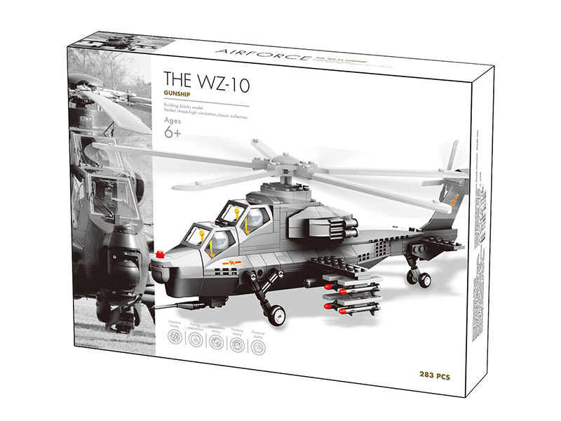 272PCS WZ-10 Fiery Thunderbolt Helicopter Gunships