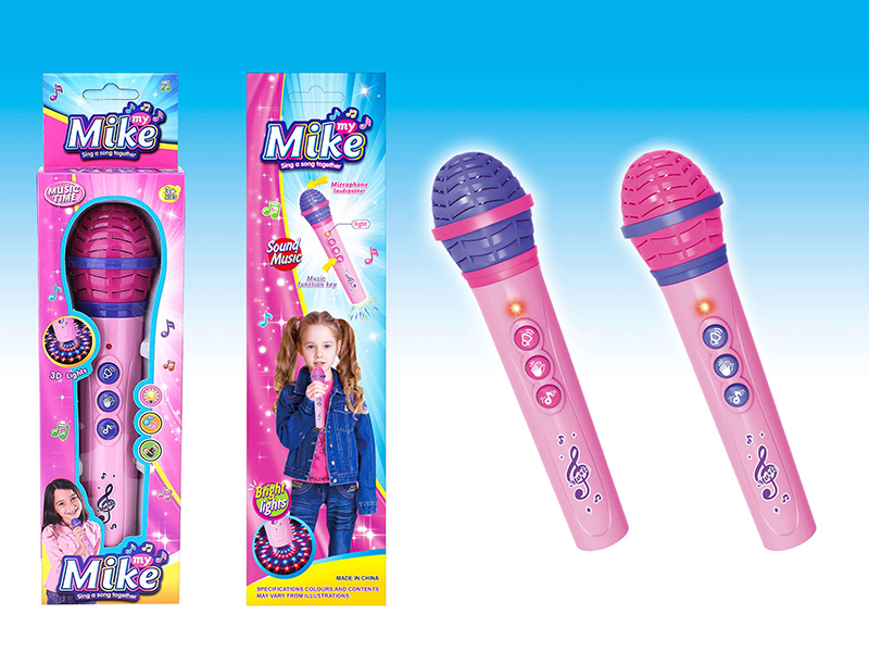 microphone with light and music