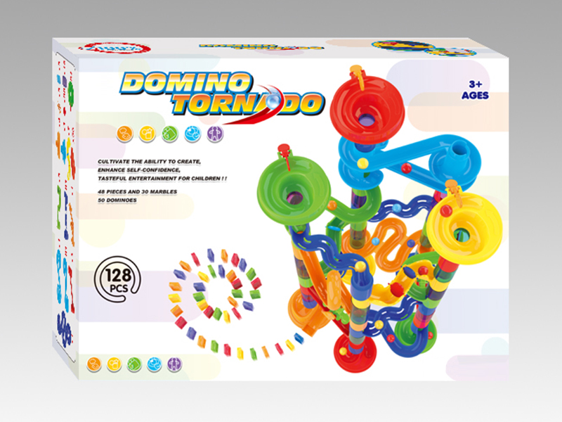 128PCS Intelligence Dominoes Building Blocks
