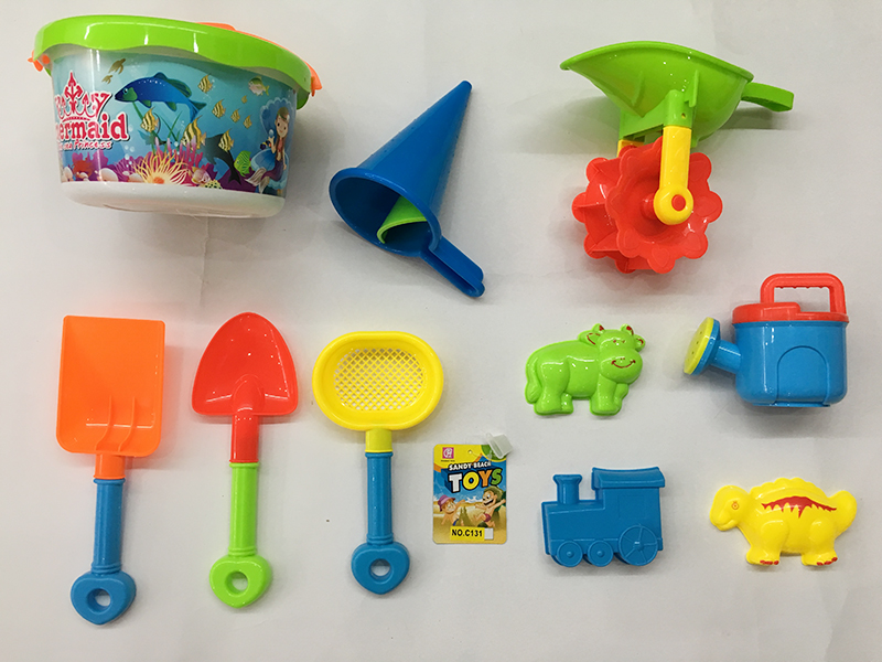 Beach Bucket Toy 10pcs