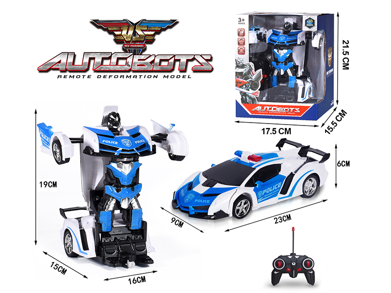 1:18 Transformation Lamborghini Police Car