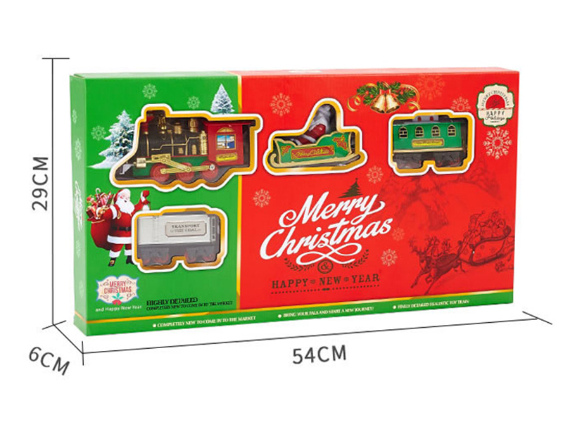 B/O Christmas Rail Train With Light And Music
