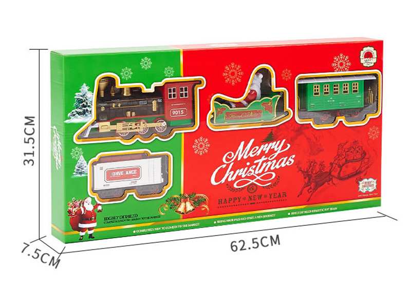 B/O Christmas Rail Train With Light And Music