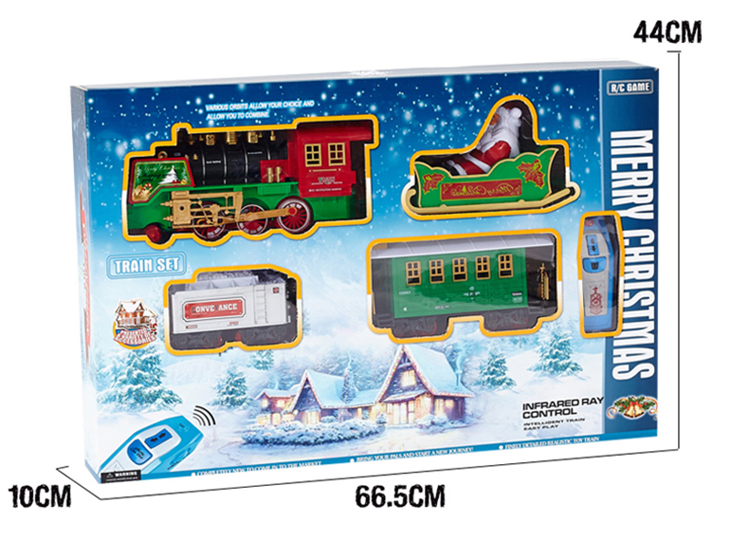Intelligent Remote Control Christmas Rail Train With Light And Music