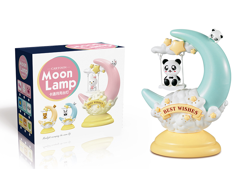 Cartoon Moon Table Lamp - Panda