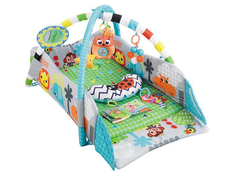 Blue Baby Game Mat With Fence