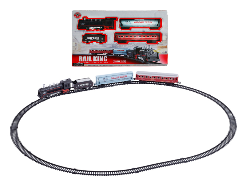 B/O Simulated Rail Train With Light And Music