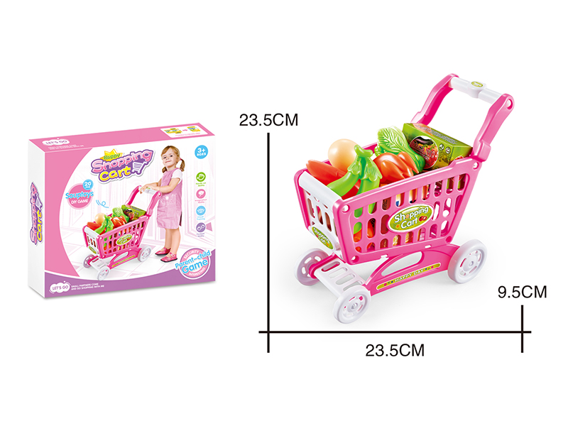 Shopping Cart With Fruits