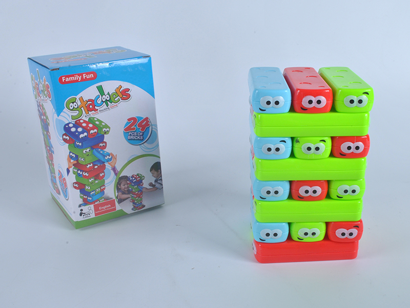 Brick Tower Stacking Game(without dice ，24pcs）