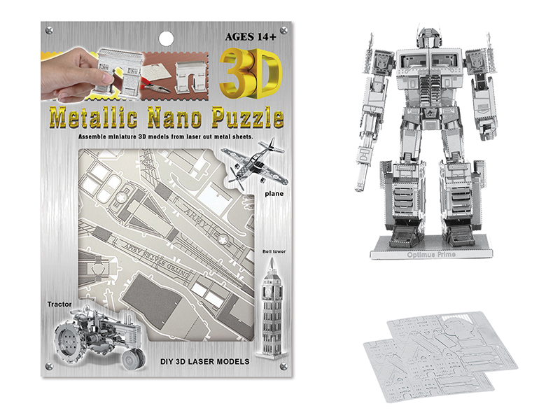 Stainless Steel  Optimus Prime 3D Puzzle