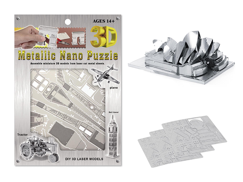 Stainless Steel Sydney Opera House 3D Puzzle