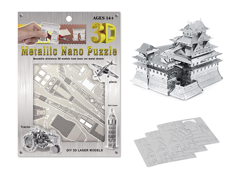 Stainless Steel Himeji Castle 3D Puzzle