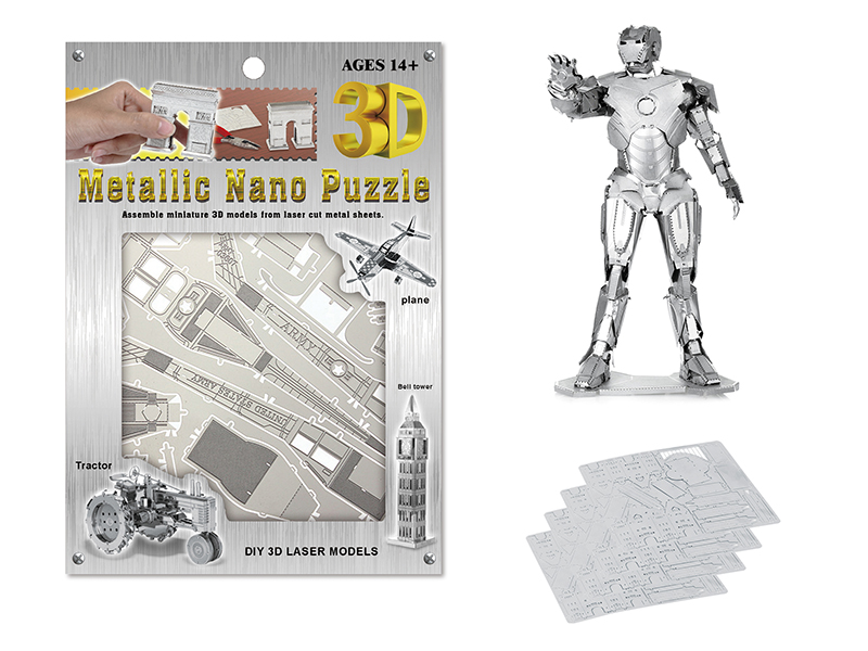 Stainless Steel  Iron Man 3D Puzzle