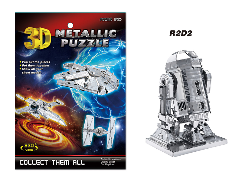 Stainless Steel R2D2 Robot 3D Puzzle