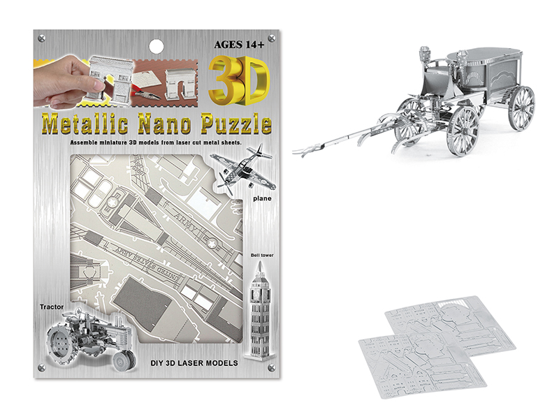 Stainless Steel Ghost Car 3D Puzzle