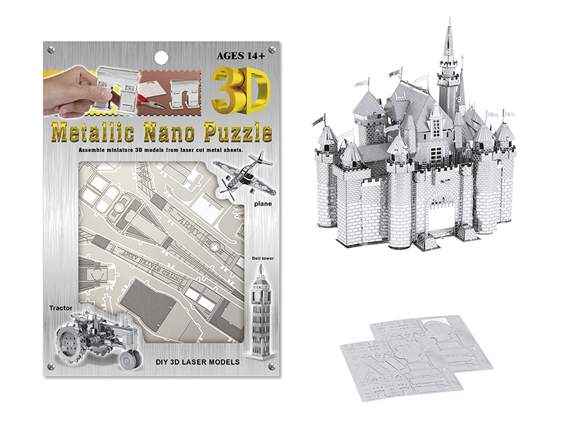 Stainless Steel Sleeping Beauty Castle 3D Puzzle