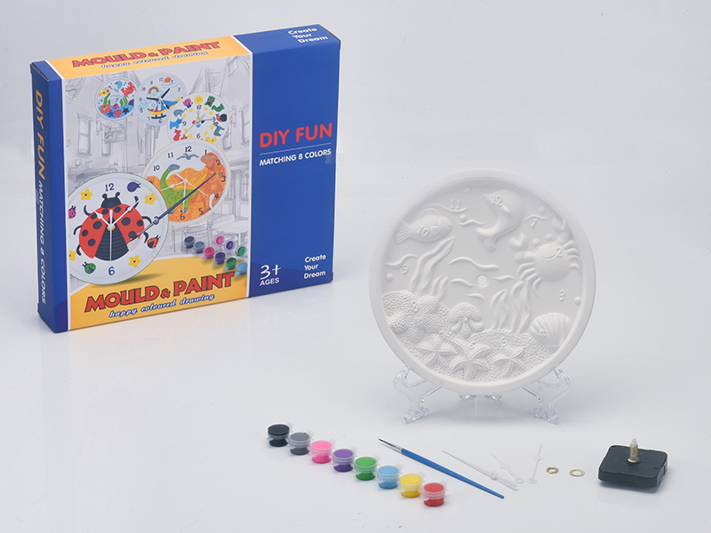 Plaster Painting - Ocean Clock