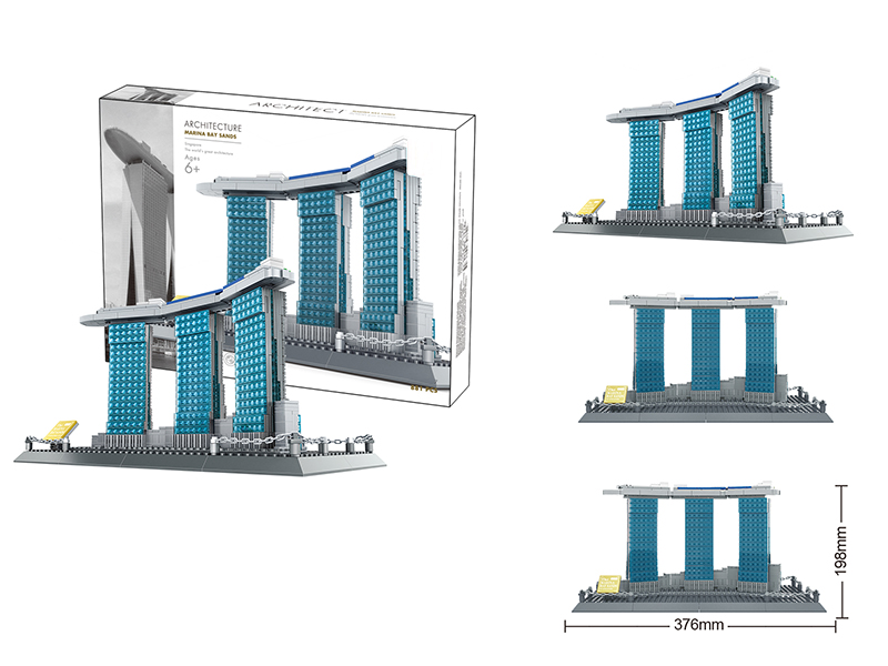 MARINA BAY SANDS-Singapore Building Blocks 881PCS
