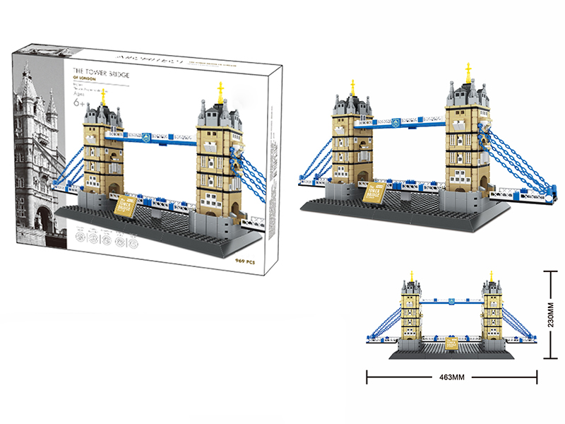 The Tower Bridge Of LODON-England Building Blocks 969PCS