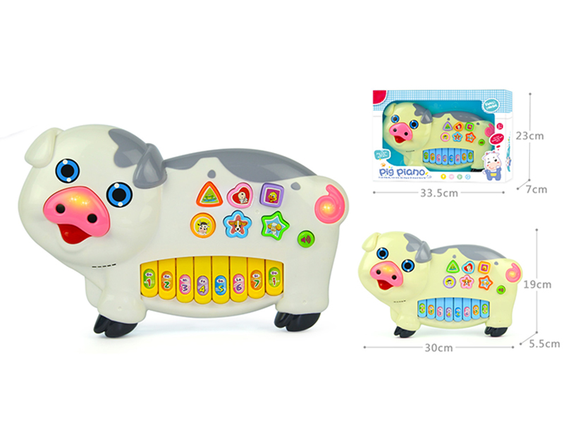 Pig Piano With Sound And Light