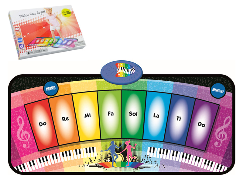 Rainbow Music Piano Blanket
