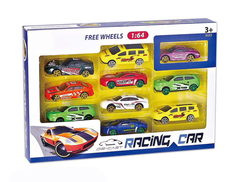 1:64 Alloy Slide Sports Car 10pcs