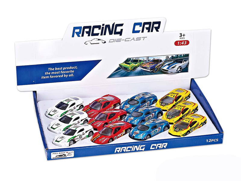 1:43 Alloy Pull Back Sports Car