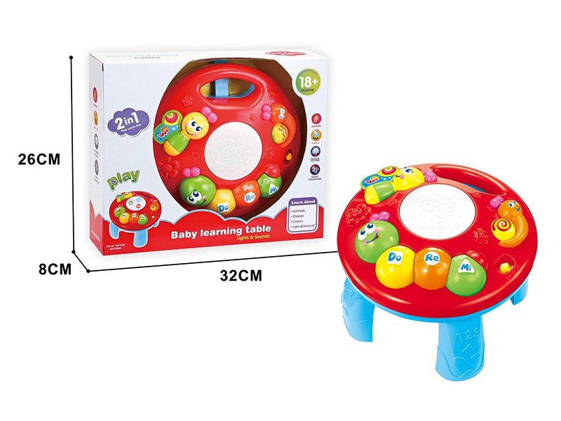 Carpenterworm Learning Table With Light And Music