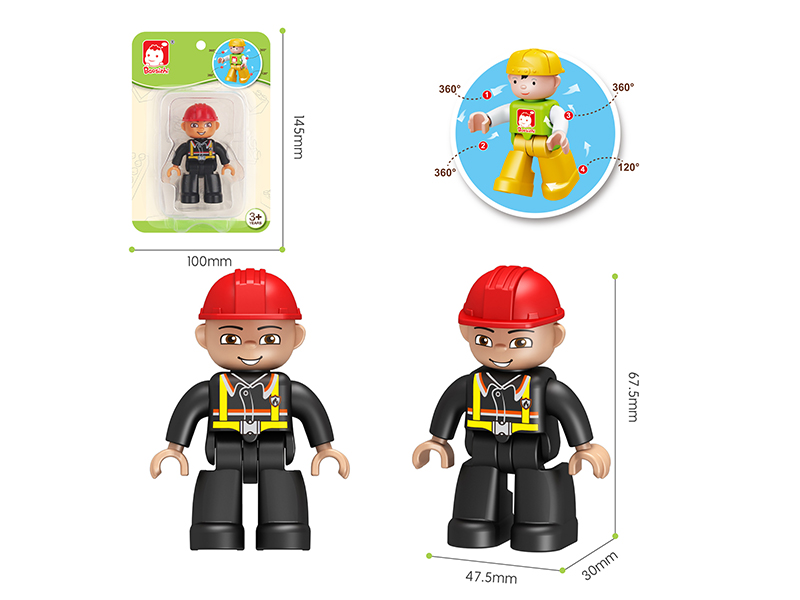 Building Block Dolls/Firemen