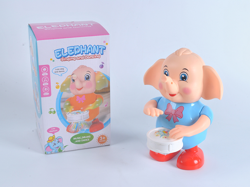 Elephant With Music And Dance