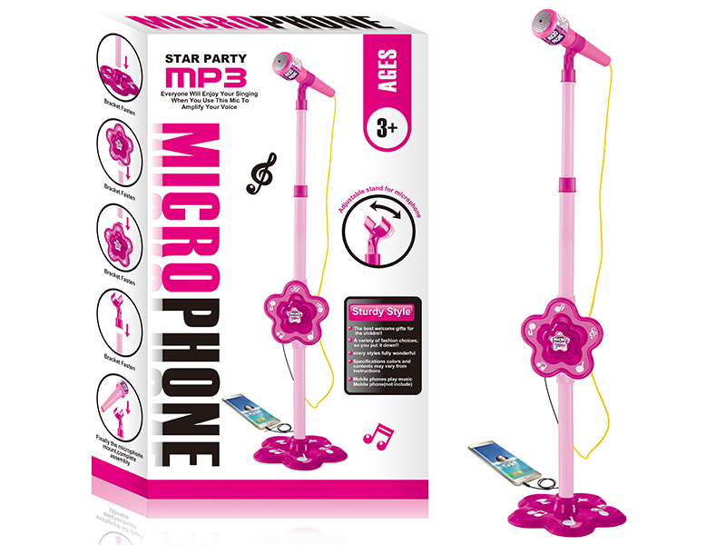 Girl Microphone (With  Music,Connect To Mobile Phone)