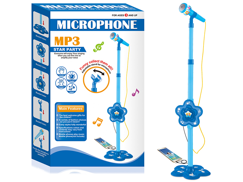 Boy  Microphone (With Music,Connect To Mobile Phone)