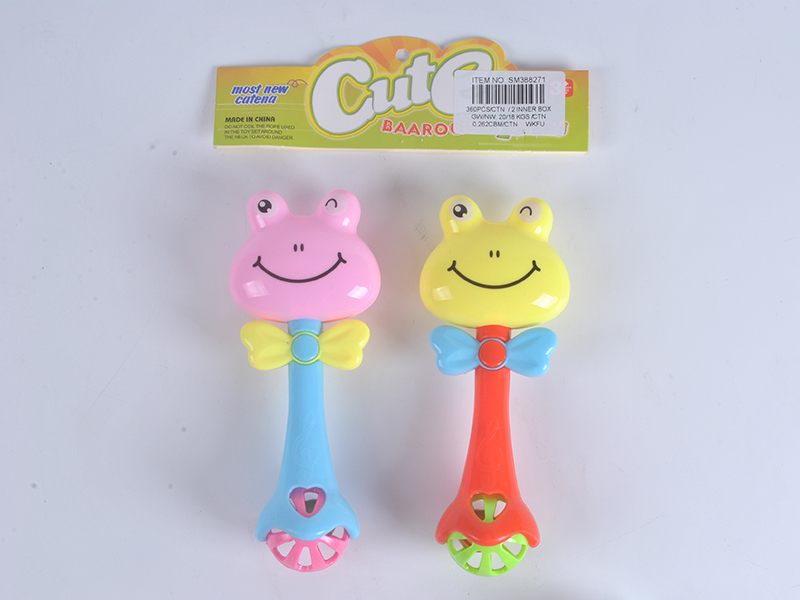 Cartoon Frog Rattles 2pcs