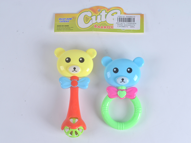 Cartoon Bear Rattles 2pcs
