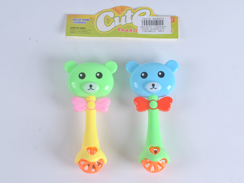 Cartoon Bear Rattles 2pcs