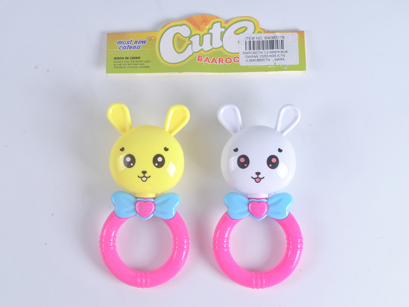 Cartoon Rabbit Rattles 2pcs